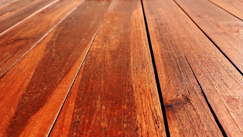 Stained Deck Close-up